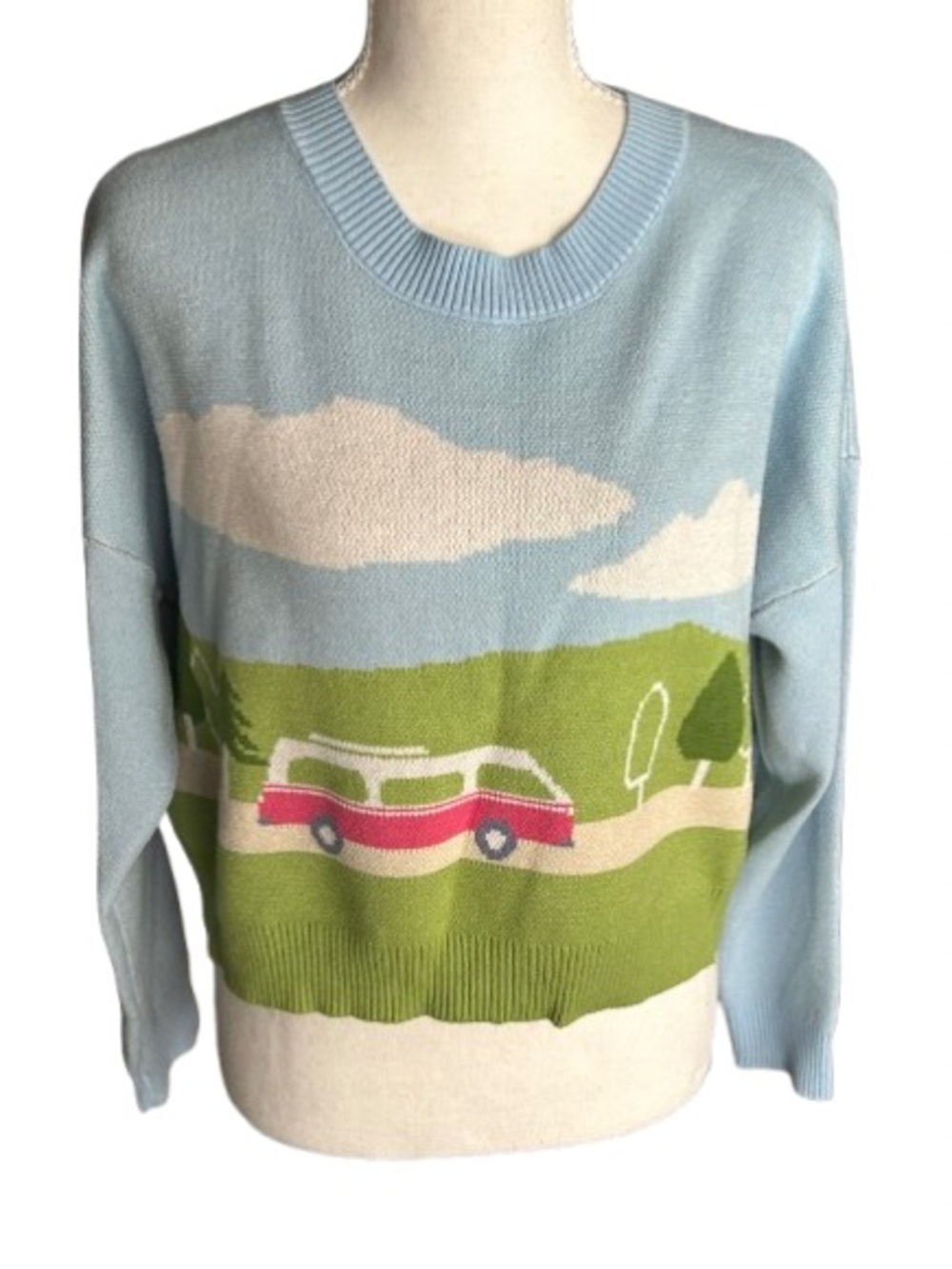 Extra Small LUNA IVY Van Scenery Shirt Trees Vintage Y2K Boho Bohemian VW
